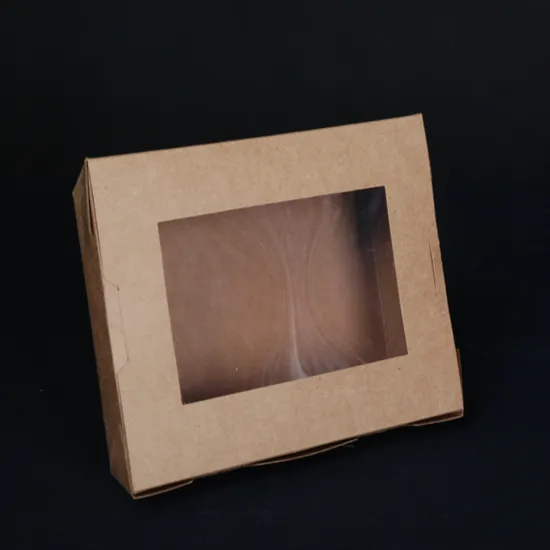 Disposable kraft paper fast food packaging box