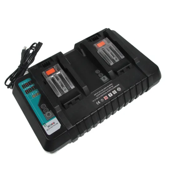 Factory Wholesale Dual Port Charger 9A for Power Tools DC18RD - Makita 14.4V~18V Lithium Battery Fast Charger