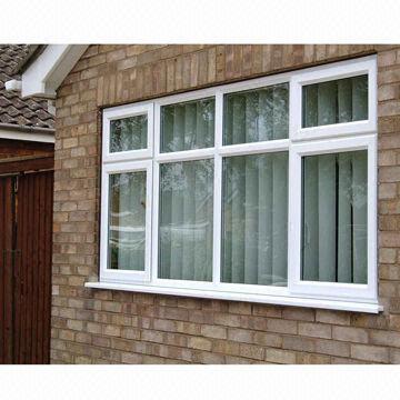 UPVC window and door with steel inside energy-saving vinyl casement, sliding and fixed style