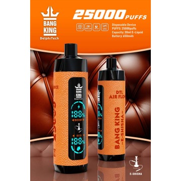 बैंग किंग शीश 25000 पफ्स डिस्पोजेबल वेप