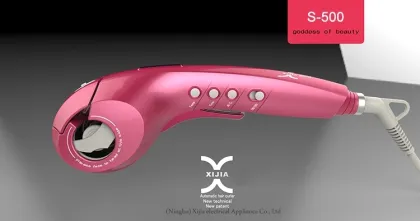 Automatic hair curler different types of curls
