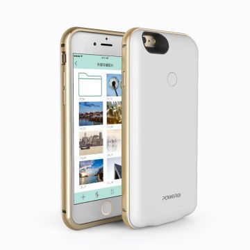 New protective cover backup battery case 5000mah with TF card slot with qi receiver for iPhone 6 6S