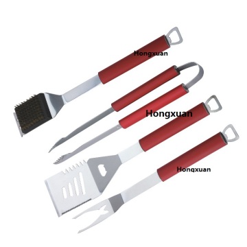 BBQ Tools Set in Plastic Case Spatula Basting Brush Cleaning Brush Knife Skewer Corn Holder BBQ-04B-18 BBQ Tools