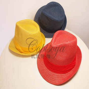 2015 Hot sale red cowboy paper straw hat