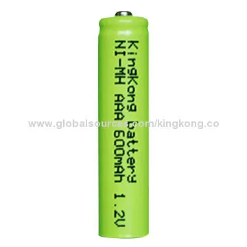 1.2V AAA NiMH Rechargeable Battery with 600mAh Capacity