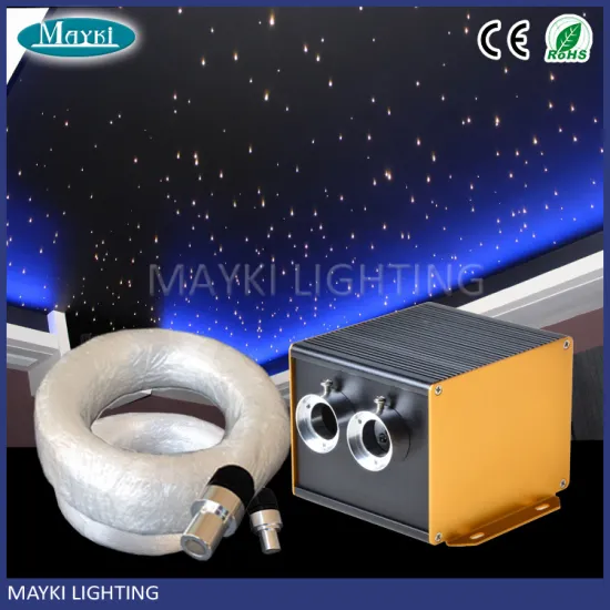Luxurious Random Wedding Ceiling Starry Light with 24w Rgb Battery Operated Fiber Optic Lights