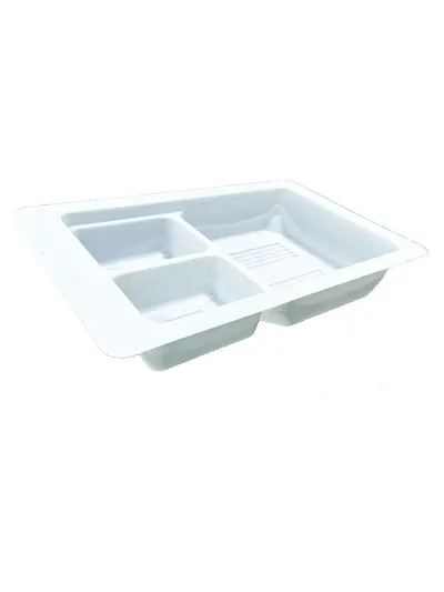 Vacuum forming blister plastic compartments tray