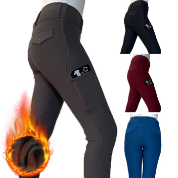 Custom Winter Thick Equestrian Horse Riding Pants Women