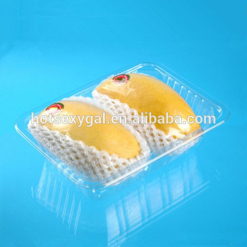 Clear plastic clamshell box for fruits