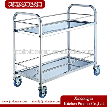 QRC-2 Restaurant Stainless Steel Beverage Trolley/Tea Serving Cart/Drinks Cart Manufacturer
