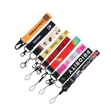 Tùy chỉnh Cổ tay dây buộc carabiner ngắn đầy màu sắc