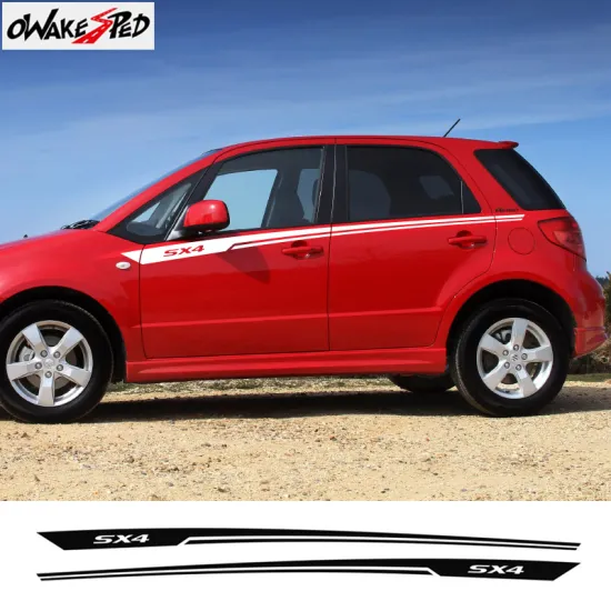 Car Waist Line Decor Sticker Sport Styling Stripes Stickers Auto Body Decal Vinyl Decals For Suzuki SX4 2008-2018 Accessories