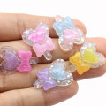 Paillettes en forme de coeur sucette résine perles Kawaii bâtons magiques bricolage Art décor épingle à cheveux ornement artisanat pendentif bijoux accessoires