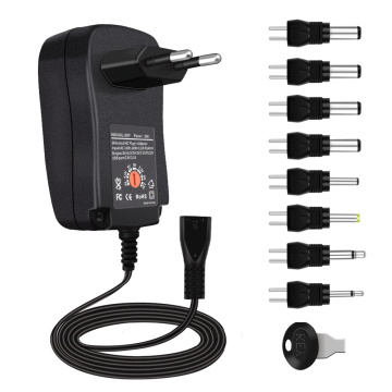 30W Universal Wall Wall Plug-In AC/DC Adapter withUSB