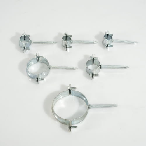 Adjustable Pipe Clamp with Square Screw and Split Clips