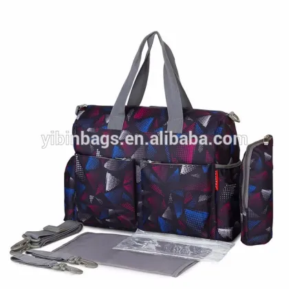 Hot Sale 100% Eco-Friendly Reusable Cute Diaper Bags With Transfer Printing