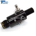 Scuba air pressure gas regulator co2 valve adaptor