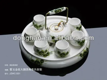 Chinese Kungfu tableware set with tray