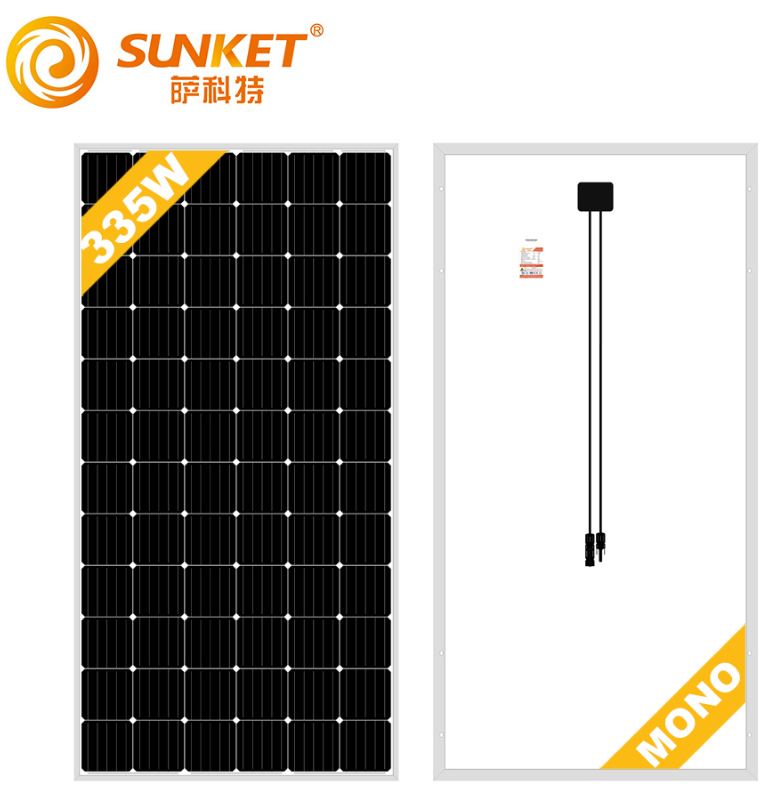 60 células monocristalina silicone 335W painel solar