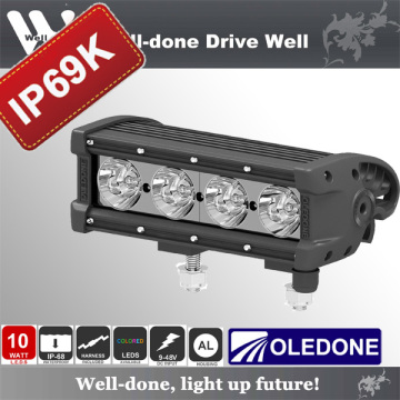 Popular 8 Inch LED Single Row, 10W CREE Light Bar