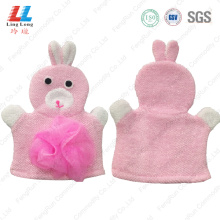 Microfier rabbit smooth bath gloves