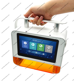 Handheld Laser Marking Machine with Expiry Date Logo, QR, and Barcode