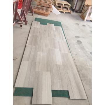 wooden white marble tile