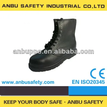 heavy industrial ankle high steel shank protective work shoes