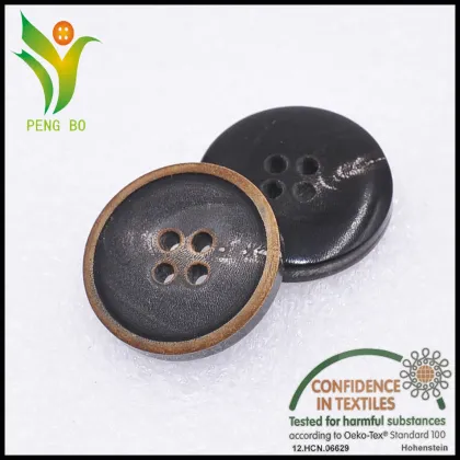 charred black suit real buffalo horn buttons
