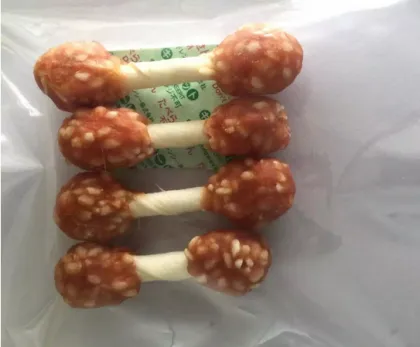Chew Dumbbell with Chicken/Rice for Dental Care