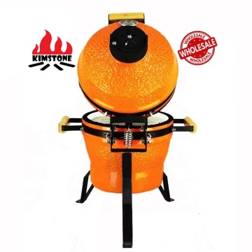 Χονδρική 13 ιντσών Mini Kamado Ceramic BBQ Grill Smoker - Kimstone αυγό μπάρμπεκιου