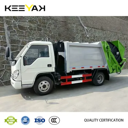 FOTON Forland Mini Garbage Truck 4CBM Diesel Garbage Compactor Truck