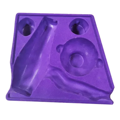 Hairdryer Corrugated box with flocked tray