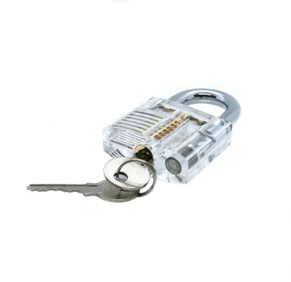 Transparent Lock Cylinder Practice Padlock for Locksmith Supplies