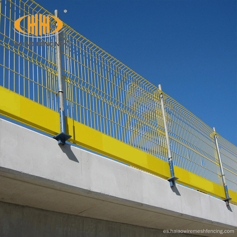Sistema de barrera temporal de protección de borde de acero de alta seguridad
