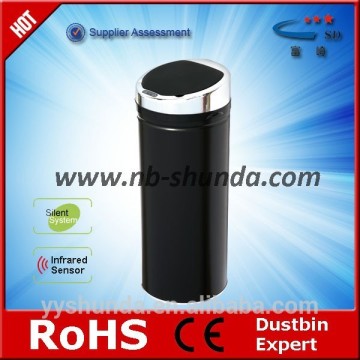13 gallon custom made trash cans metal automatic black trash can