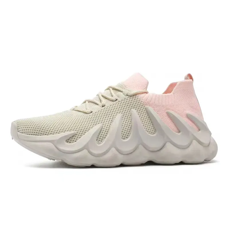 Customize Brand Fly Knitting Ladies Casual Tennis Athletic Shoes