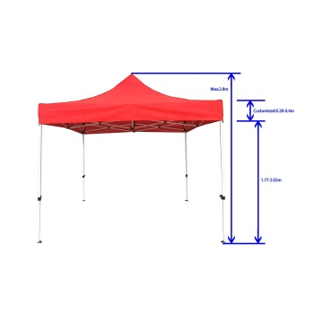 High Quality Durable Sunlight and Water Proof 3x3 Steel Tent for Events