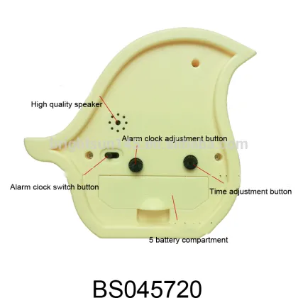 Discount Birds Shape Animal Silent Clock Movement Mute Desk Table Clock Digital Alarm Clock For Kids Promotion Gifts