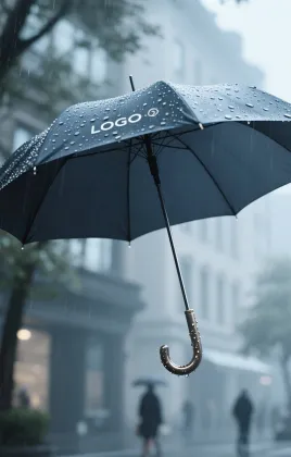 Custom Rain Umbrella with Artistic Print