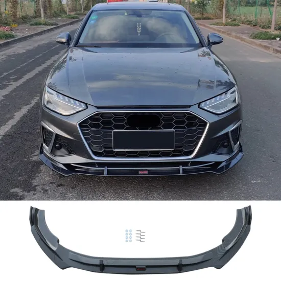 Hot Selling ABS Carbon Fiber Car Body Kits Front Bumper Lip Splitter for Audi A4 B9.5/A4L 2020-2022