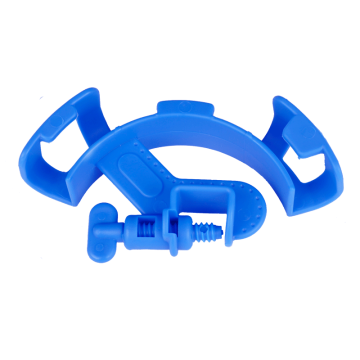 Blue Aquarium Filtration Holder - Water Pipe Clip & Filter Clamp for Fish Tanks
