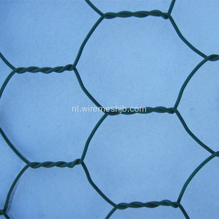 Vinyl gecoate zeshoekige draad Gabion doos