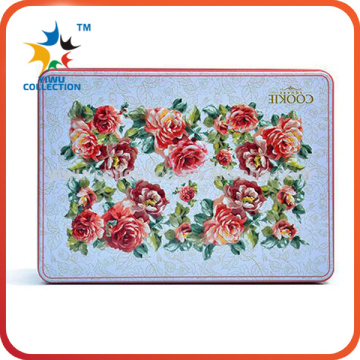 Promotional lovely cookie biscuit or tin box for beautiful color