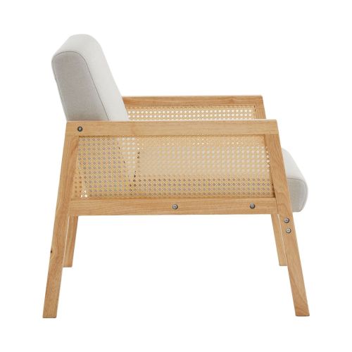 Wooden Upholstered Single Sofa Chair