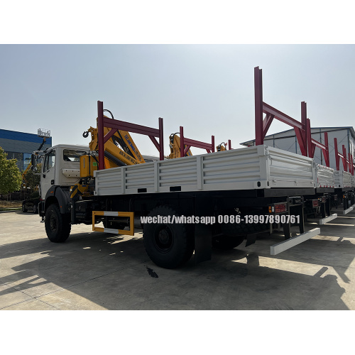 BEIBEN RHD 4X4 Customized Truck Mounted XCMG 6.3T Articulated Crane