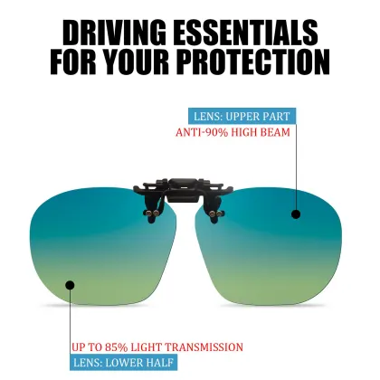 Polarized Night Driving Glasses with Yellow Lens for Day and Night Vision