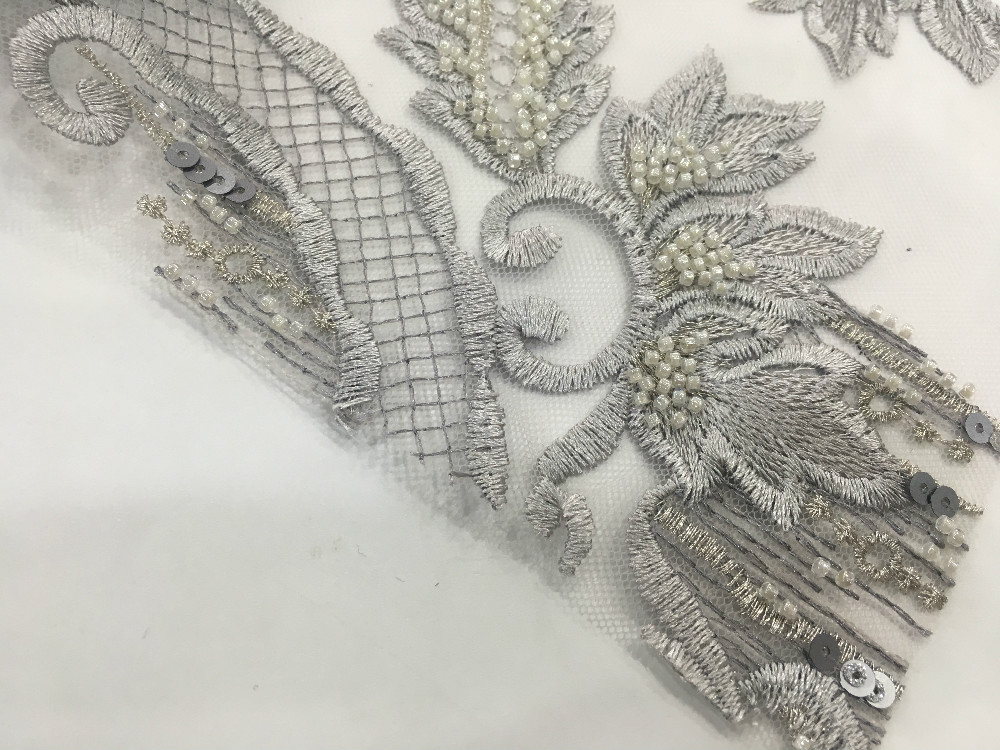 Pearl Embroidery Fabric 