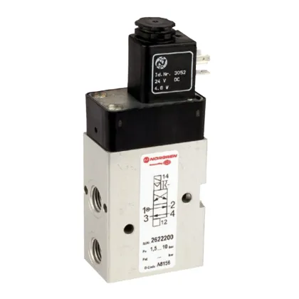 IMI Norgren 26220 Indirect Solenoid Actuated Spool Valves for High Flow Rate Inline Fluid Control