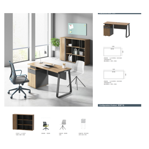 Mobilier de bureau standard Table de travail de bureau